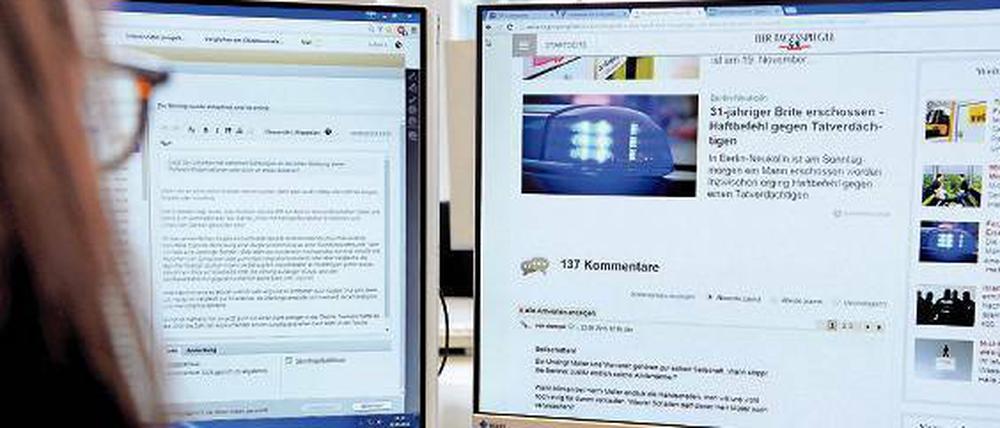 Auch die Tagesspiegel-Community sichtet und wertet die Kommentare ihrer Online-Nutzer aus.
