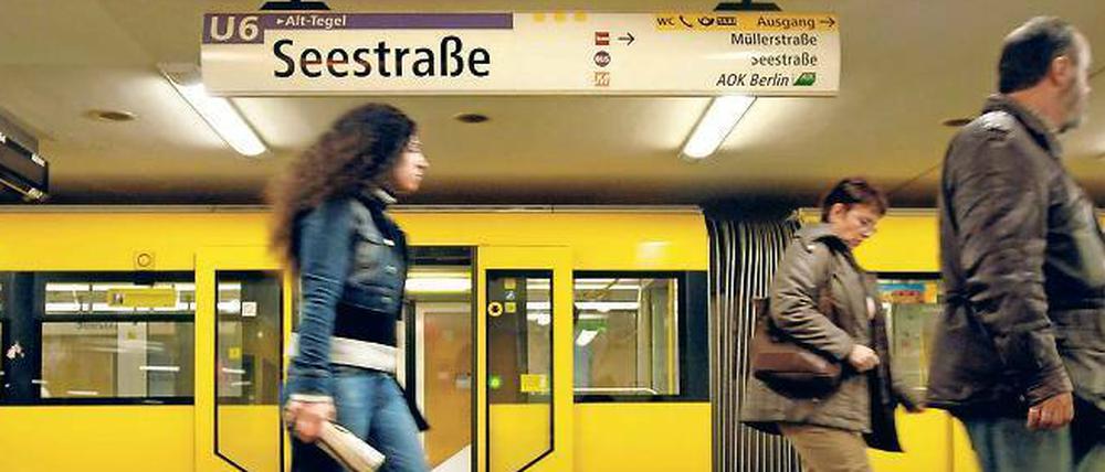 Baustelle U-Bahn. Auf der U6 wird bis Monatsende gearbeitet.