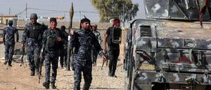 Irakische Kräfte rücken auf Mossul vor.