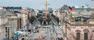 Stadt der Baustellen. Die Straße Unter den Linden soll künftig autofrei werden. 