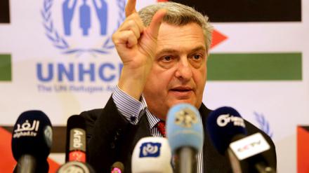 Flüchtlingshochkommissar Filippo Grandi letzte Woche in Jordanien - einem der Hauptaufnahmeländer geflohener Syrer.