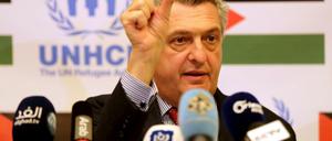 Flüchtlingshochkommissar Filippo Grandi letzte Woche in Jordanien - einem der Hauptaufnahmeländer geflohener Syrer.