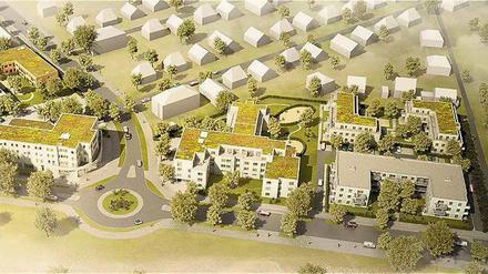 Viva City Adlershof. Das Berliner Immobilienunternehmen Kondor Wessels stellte am Dienstag dieses neue Stadtquartier vor. 