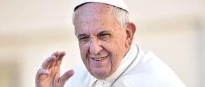 Freut sich auf die deutschen Kicker. Papst Franziskus.