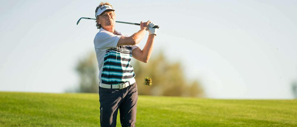 Gut geschlagen. Bernhard Langer.