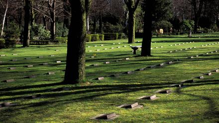 Der Soldatengräber auf dem Friedhof in den Lilienthalstraße in Berlin-Neukölln.