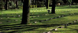 Der Soldatengräber auf dem Friedhof in den Lilienthalstraße in Berlin-Neukölln.