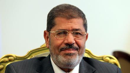 Der damalige ägyptische Präsident Mohammed Mursi im Jahre 2012.