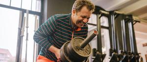 Lars Klingbeil macht Crossfit im G3 CrossFit in Berlin am 14. Oktober 2021.