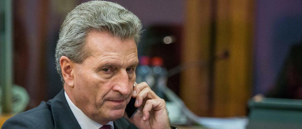 EU-Kommissar Günther Oettinger steht erneut in der Kritik.