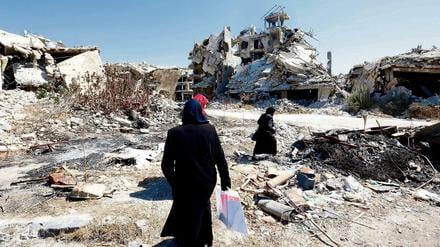 Homs galt lange Zeit als Hochburg der Aufständischen. Die Stadt ist in Teilen bereits zerstört.