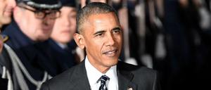 US-Präsident Barack Obama am Flughafen Tegel Berlin.