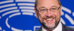 Martin Schulz kann lachen, die Berliner SPD packt seinen Namen bei Personalfragen immer wieder auf den Tisch. 