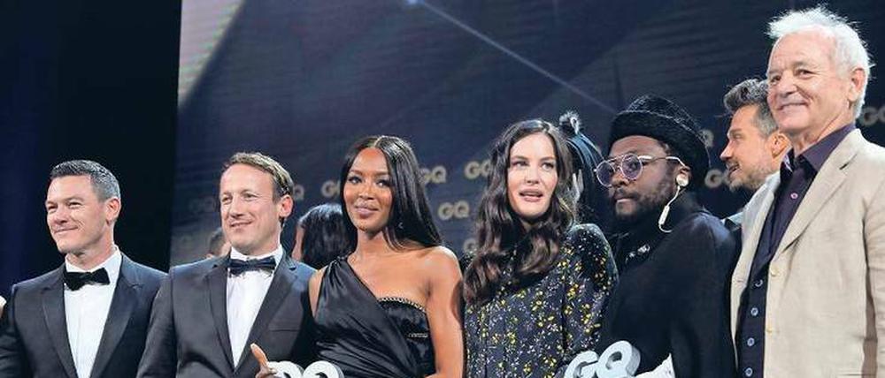 Unter den Preisträgern waren Wotan Wilke Möhring, Naomi Campbell, Liv Tyler, will.i.am und Bill Murray (v. li.).