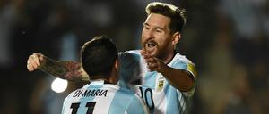 Passt! Angel Di Maria (links) feiert mit Lionel Messi.