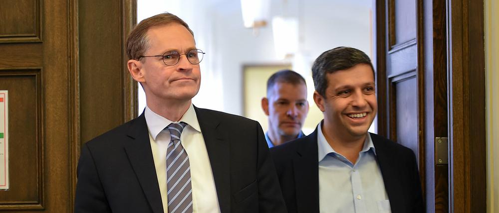 Berlins Regierender Bürgermeister Michael Müller und SPD-Fraktionschef Raed Saleh sollen gut miteinander ausgekommen sein.