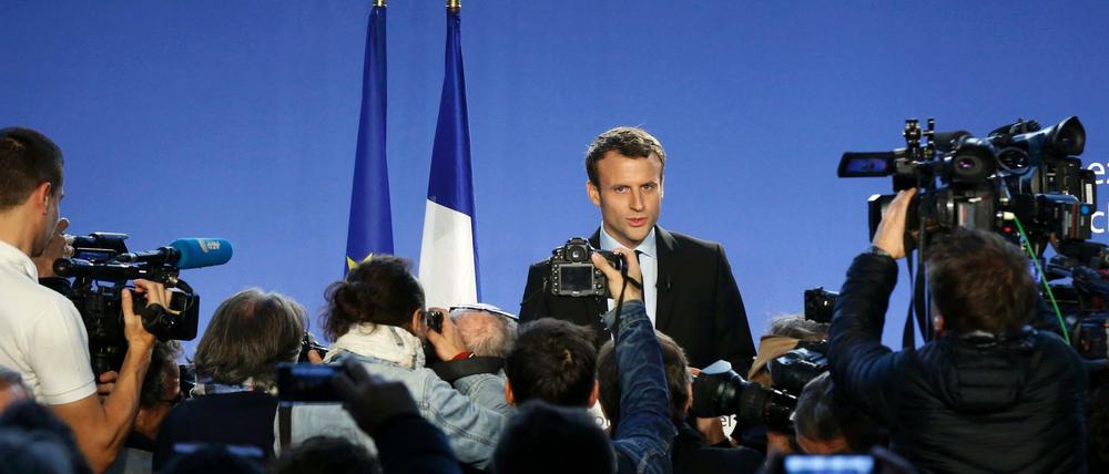 Emmanuel Macron kündigt am Mittwoch seine Kandidatur für die Präsidentschaft an. 
