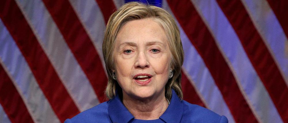 Hillary Clinton bei ihrer Rede nach der Wahl in Washington.
