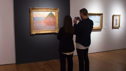 Monets "Meule" im New Yorker Auktionshaus Christie's
