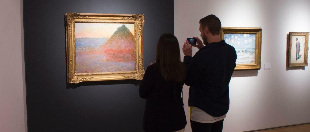 Monets "Meule" im New Yorker Auktionshaus Christie's
