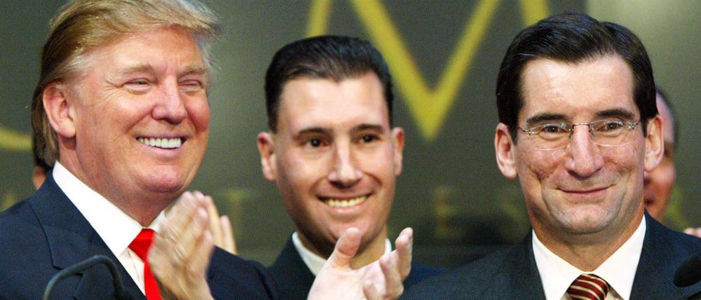 Donald Trump bei der Eröffnungsglocke der Technologiebörse Nasdaq in New York.