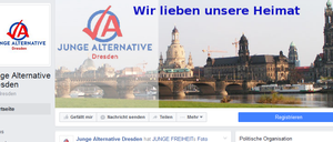 Facebook-Auftritt der Jungen Alternative Dresden