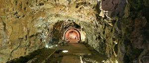 Einer der Stollen des Dokumentationszentrum in Obersalzberg, die sich momentan im Bau befinden.