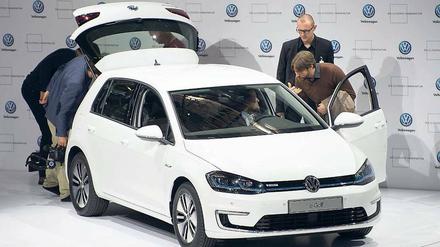 Der e-Golf, vorgestellt am Donnerstag in Dresden.