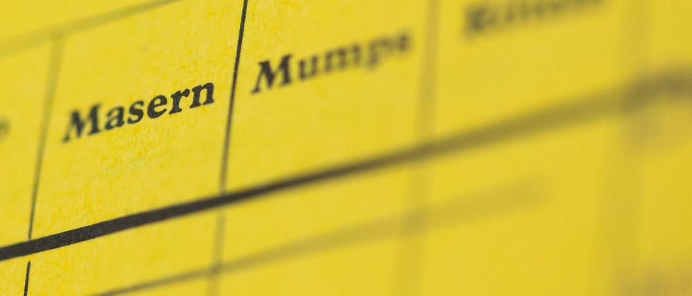 Ohne Schutz. In diesem Impfausweis ist das Feld für Masern frei - und der Inhaber anfällig für eine Infektion.