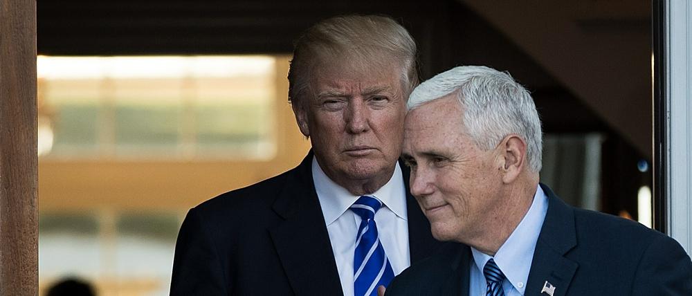 Donald Trump (links) und sein designierter Vize Mike Pence 