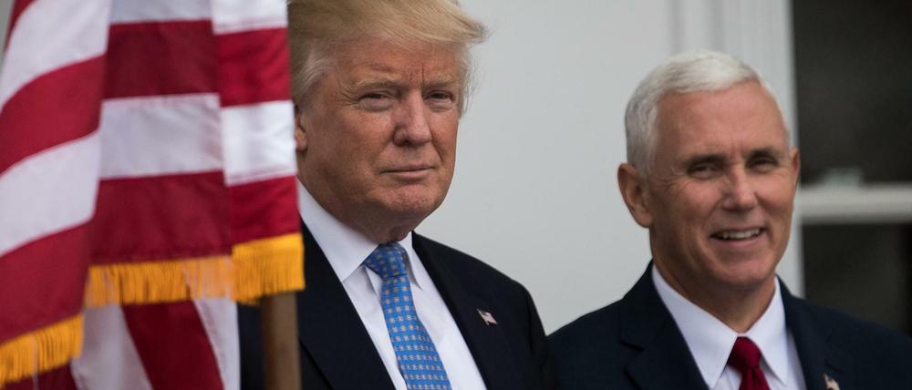 Donald Trump gerät rasch in Rage; sein Vize Mike Pence ist gelassener. 