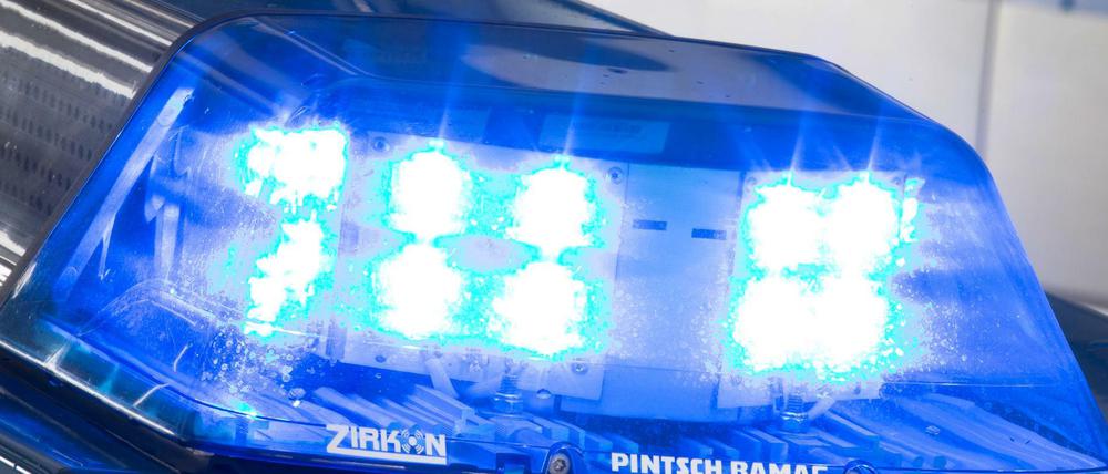 Die Polizei im Einsatz. 