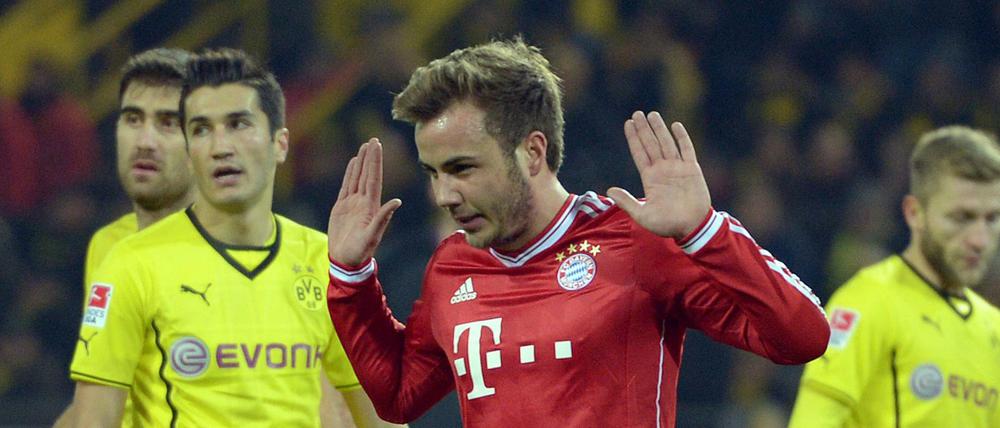 Mario Götze kennt das Duell von beiden Seiten her. Nach seinem Gastspiel beim FC Bayern ist er wieder zur Borussia zurückgekehrt.