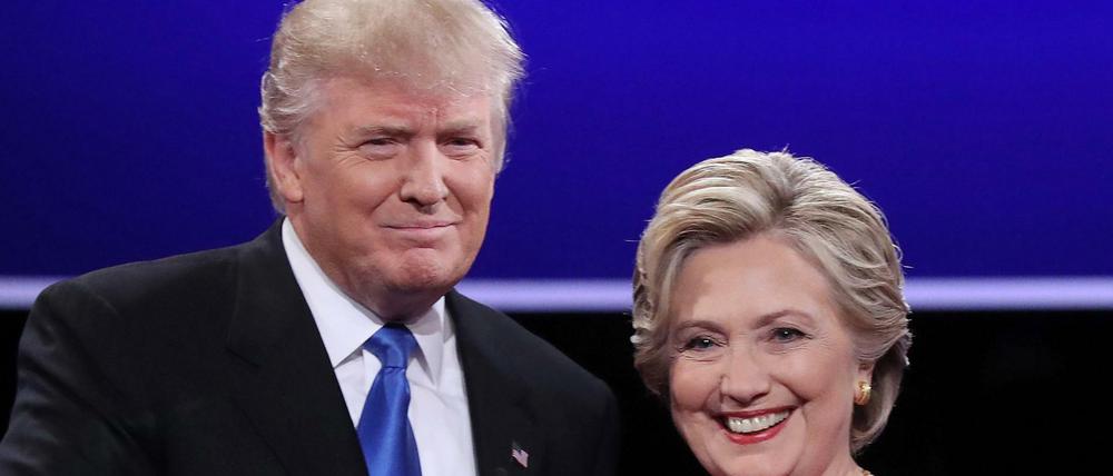 Gaben sich nicht oft die Hand: Donald Trump und Hillary Clinton.