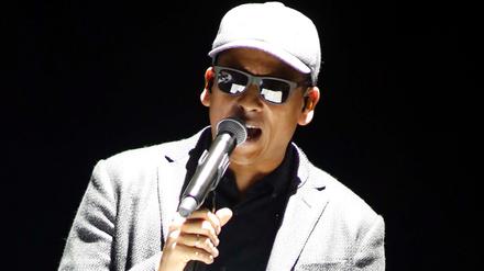 Xavier Naidoo, Jahrgang 1971, singt in der Arena am Ostbahnhof in Berlin.