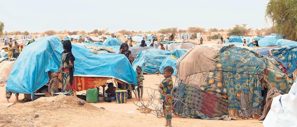 Ein Flüchtlingslager in Niger.