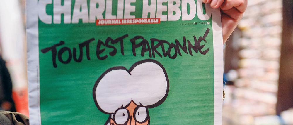 Die berühmteste Ausgabe von "Charlie Hebdo" erschien nach dem Anschlag im Januar 2015.
