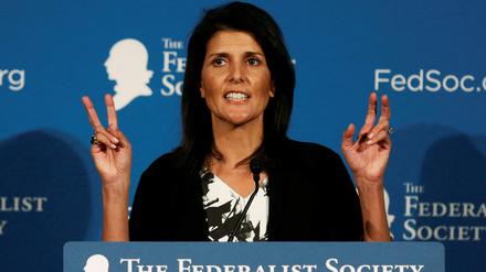 Die 44-jährige Nikki Haley ist derzeit Gouverneurin des Bundesstaats South Carolina.