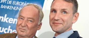 AfD-Vize Alexander Gauland (links) und der Thüringer AfD-Fraktionschef Björn Höcke