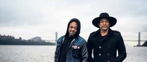 Subtiler Protest. Die A-Tribe-Called-Quest-Musiker Jarobi White und Q-Tip (mit Hut). 