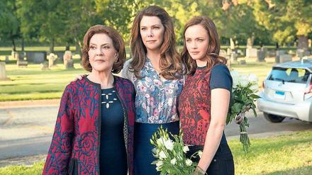 Drei Frauen, drei Generationen Familie: Emily, Lorelai und Rory Gilmore (von links).
