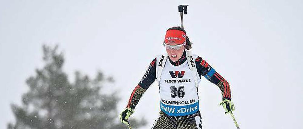 Im Kommen. Laura Dahlmeier startet mit der Mixed-Staffel in Östersund. 