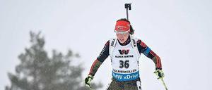 Im Kommen. Laura Dahlmeier startet mit der Mixed-Staffel in Östersund.