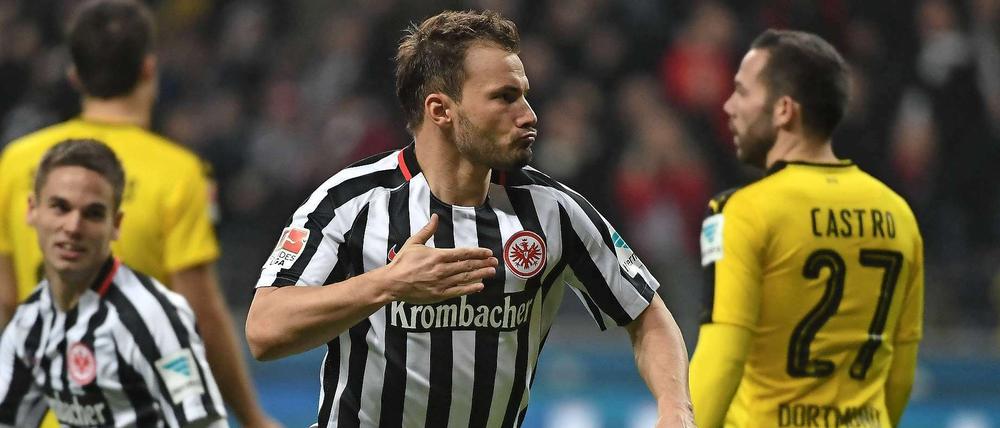 Szabolcs Huszti erzielte das 1:0 für die Frankfurter gegen Dortmund.