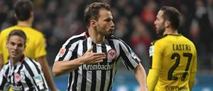 Szabolcs Huszti erzielte das 1:0 für die Frankfurter gegen Dortmund.