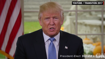 Aufruf zur Einheit: Donald Trumps Botschaft zu Thanksgiving