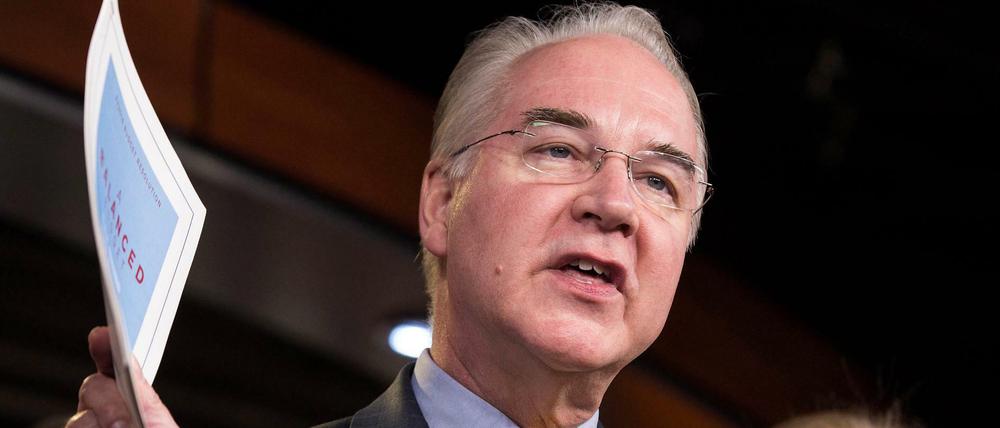 Obamacare-Kritiker Tom Price soll neuer Gesundheitsminister werden.