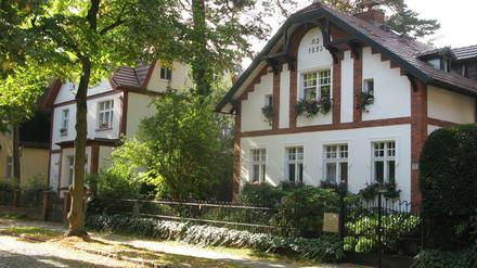 Ahrenshooper Zeile, erste Straße in der Kolonie Schlachtensee
