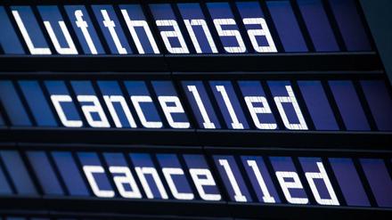 Der Pilotenstreik bei der Lufthansa führt täglich zu hunderten Flugausfällen.