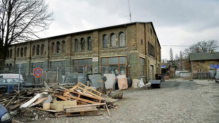 Das Dragonerareal hinterm dem Finanzamt Kreuzberg zwischen Mehringdamm und Obentrautstraße in Berlin-Kreuzberg. Auf dem Gelände sollen Sozialwohnungen, eine Kita und Gewerbeflächen entstehen.